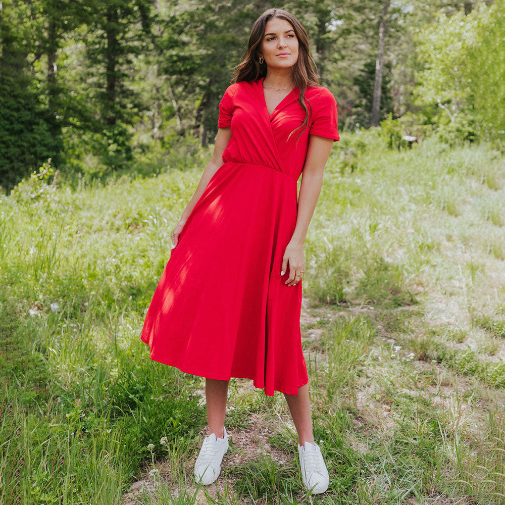 Archie Dress (Red) - The Casual Company