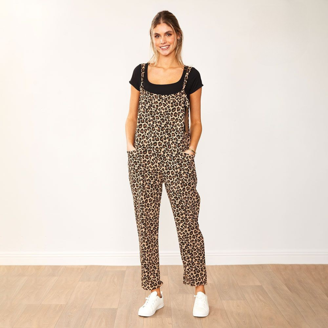 Ashley Dungaree (Leopard)