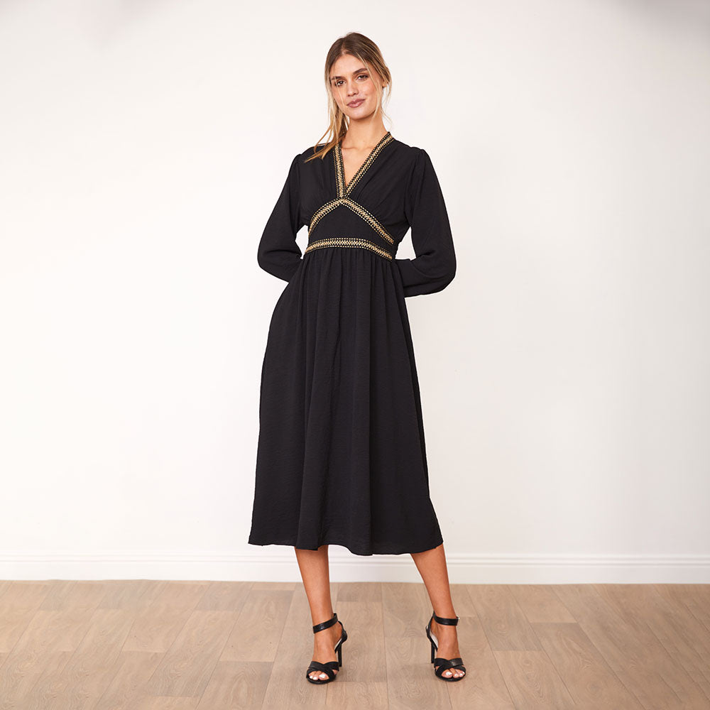 Beckie Dress (Black) - The Casual Company