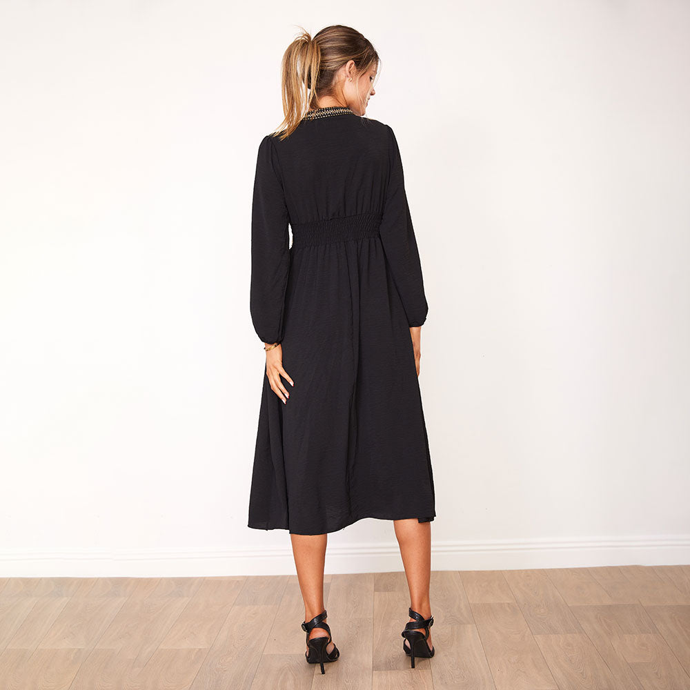 Beckie Dress (Black) - The Casual Company