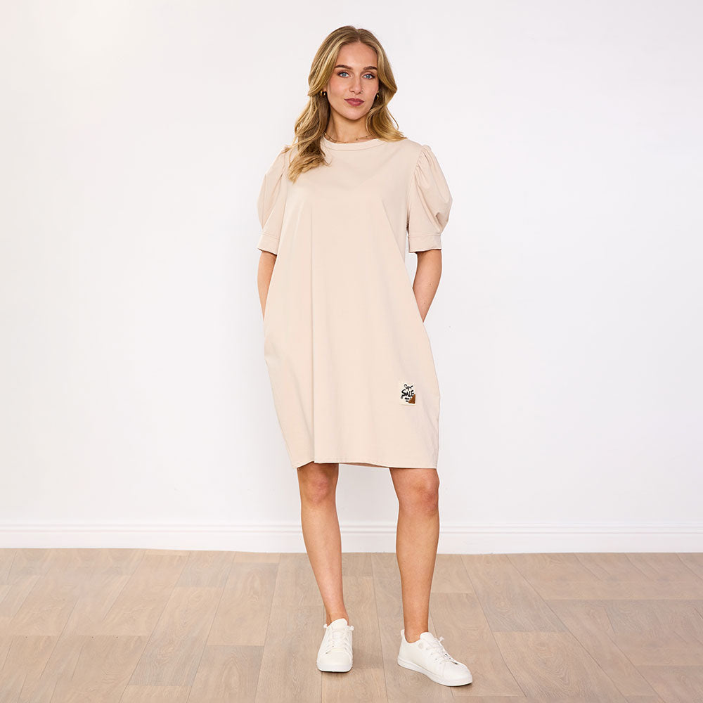 Bella Dress in cream – women's dress – view 5