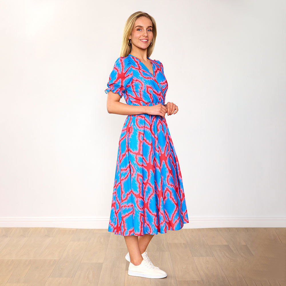 Belle Dress (Coral Blue)