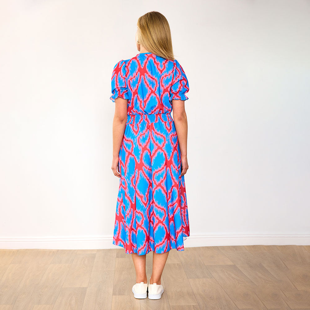Belle Dress (Coral Blue)