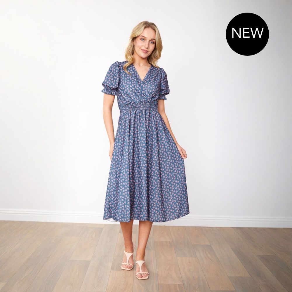 Belle Dress (Blue Blossom)