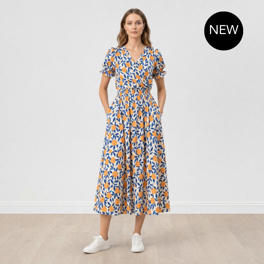 Belle Dress (Tangerine)