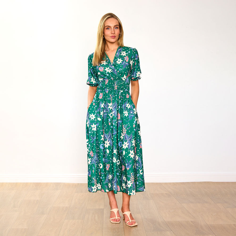 Bonnie Dress (Emerald/Lily)