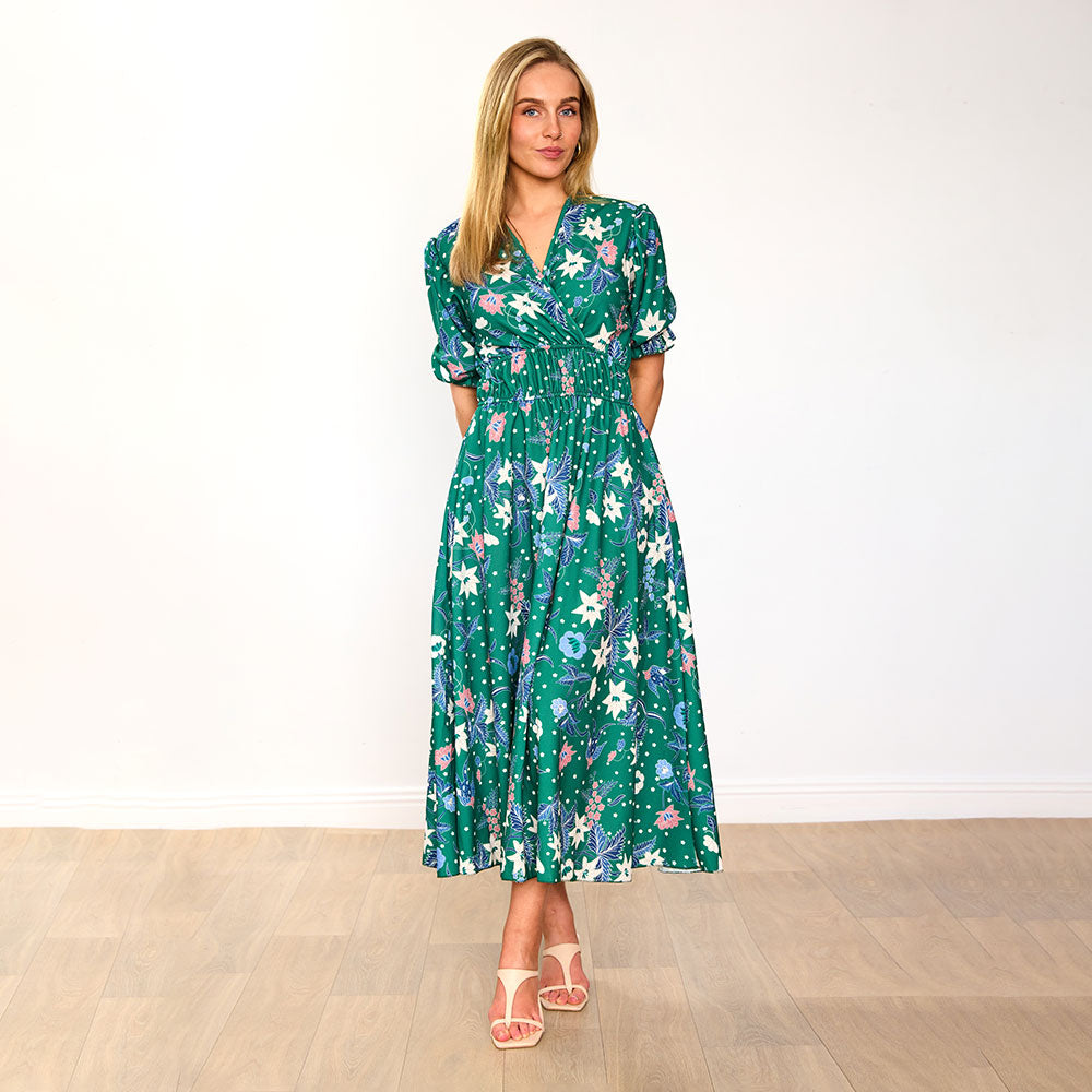 Bonnie Dress (Emerald/Lily)
