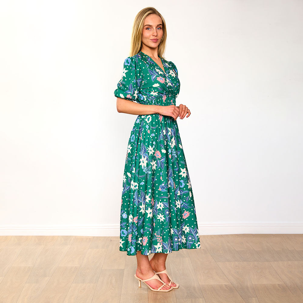 Bonnie Dress (Emerald/Lily)