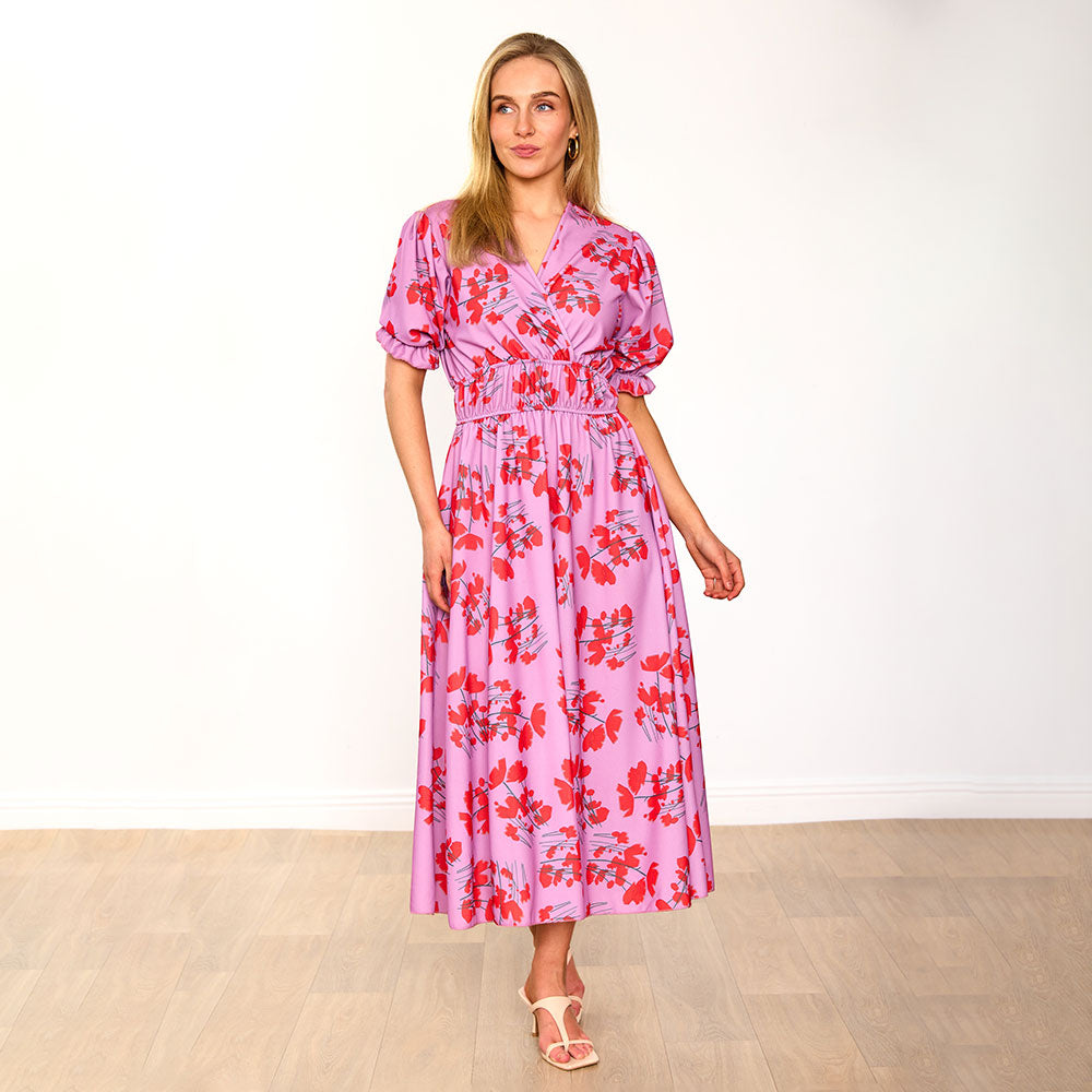 Bonnie Dress (Lavender/Poppy)