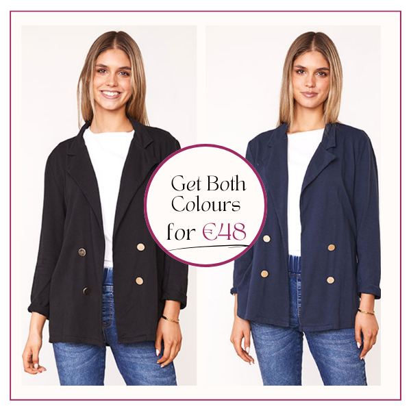 Elliott Blazer (Black & Navy)