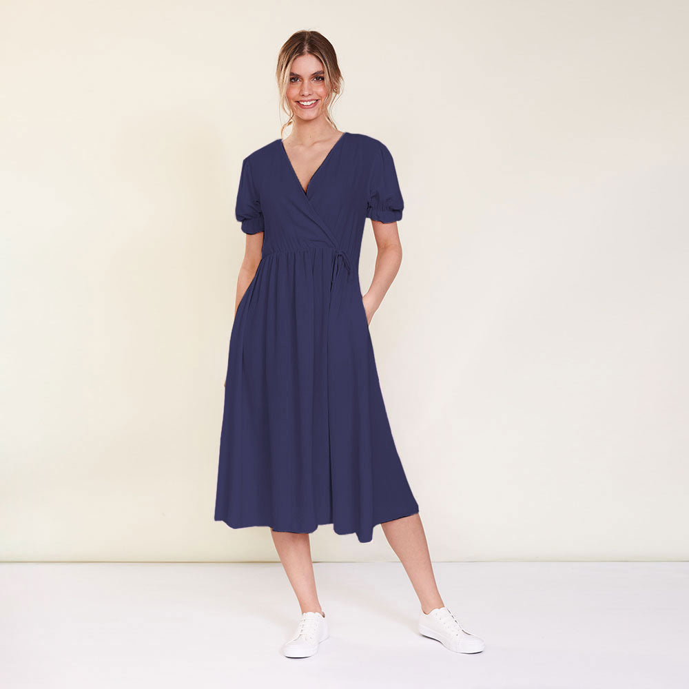 Rhiona Dress (Navy)