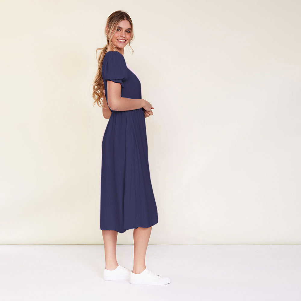 Rhiona Dress (Navy)