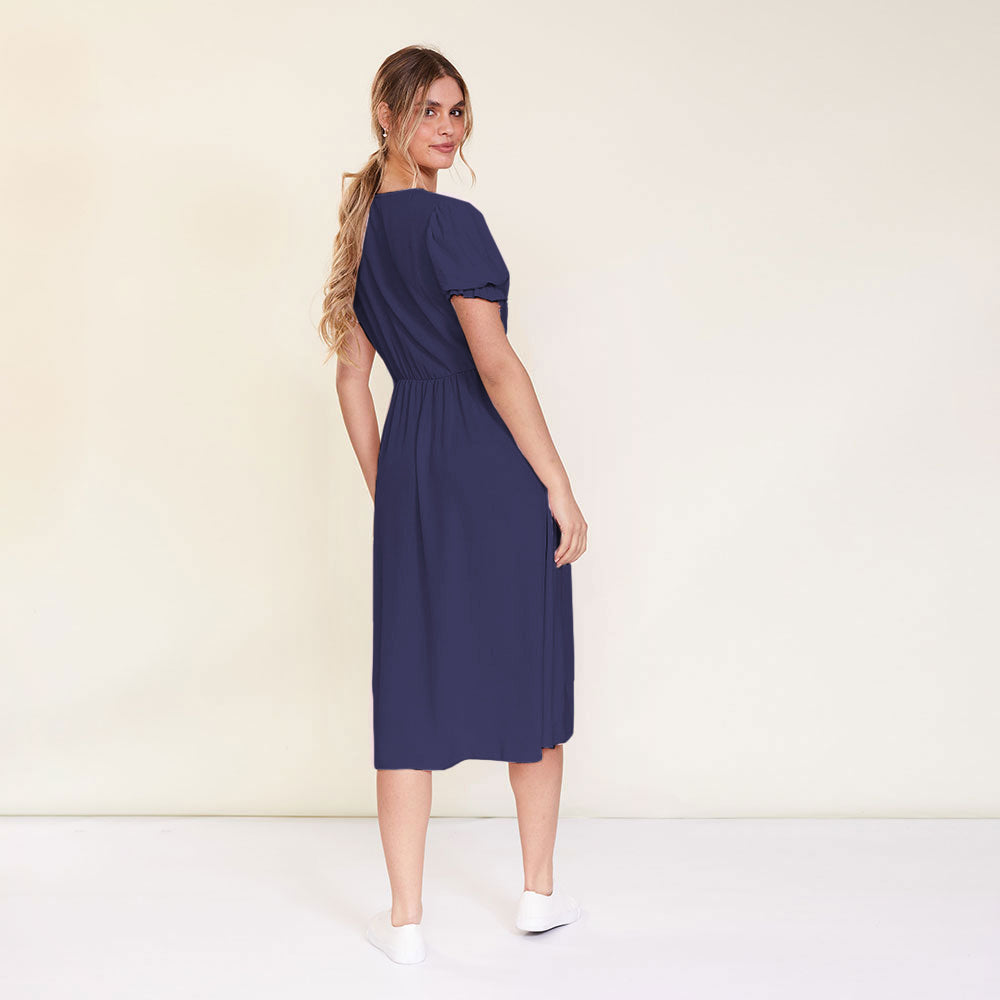 Rhiona Dress (Navy)