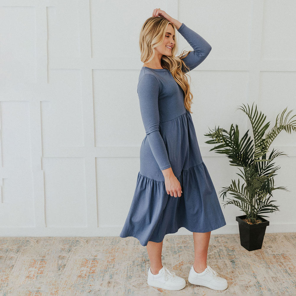 Amber Dress (Denim) - The Casual Company