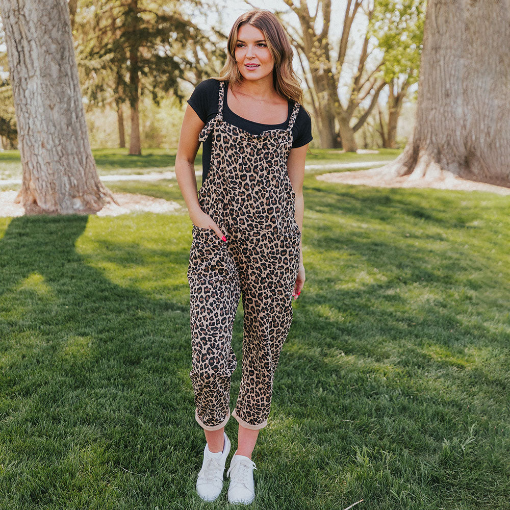 Ashley Dungaree (Leopard)