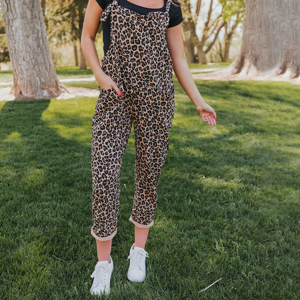 Ashley Dungaree (Leopard)