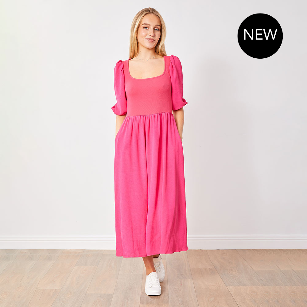 Candice Dress (Fuschia)