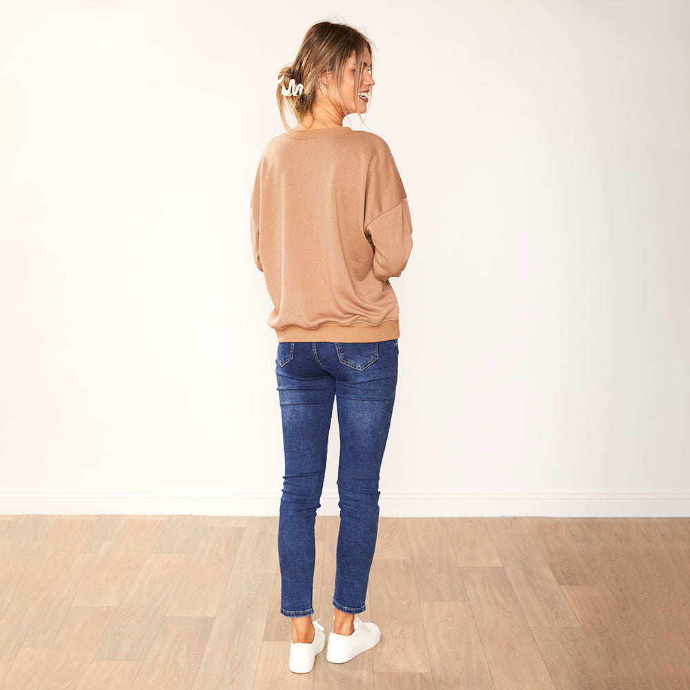 Bianca Jumper (Tan) - The Casual Company