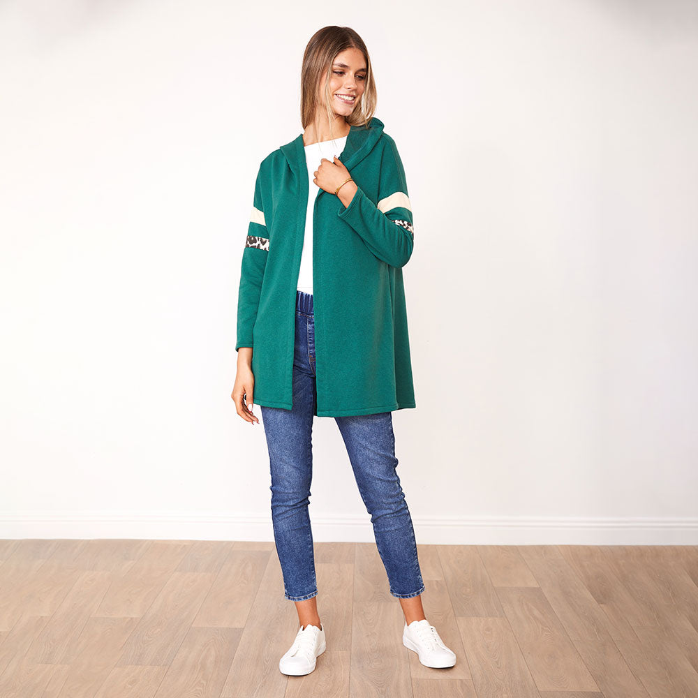 Rosie Hoody (Green/Cream)