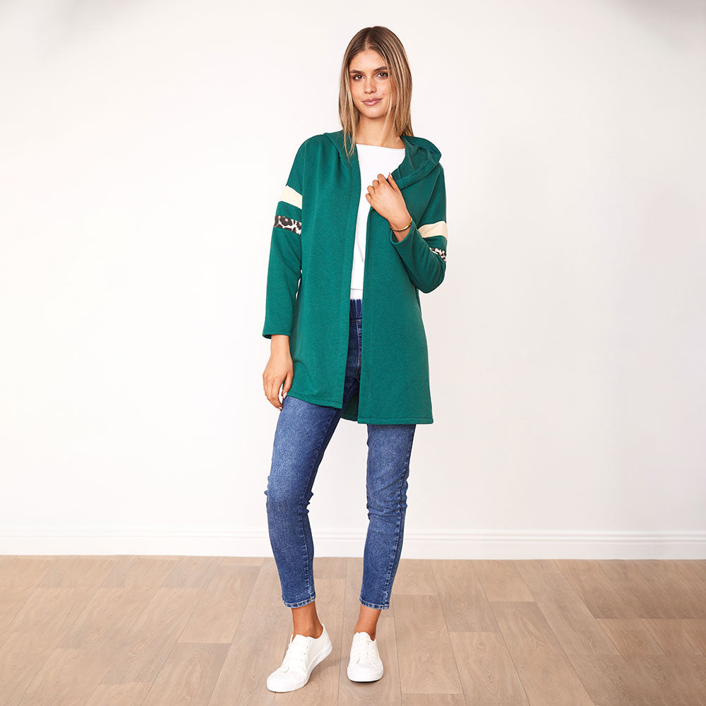 Rosie Hoody (Green/Cream)