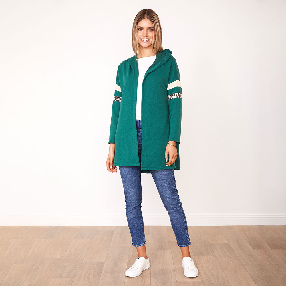 Rosie Hoody (Green/Cream)