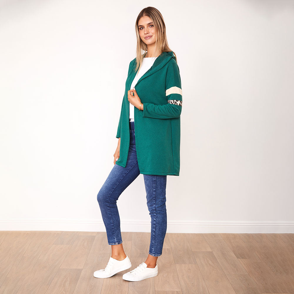 Rosie Hoody (Green/Cream)