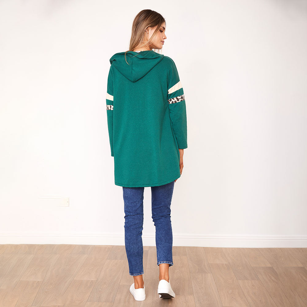 Rosie Hoody (Green/Cream)