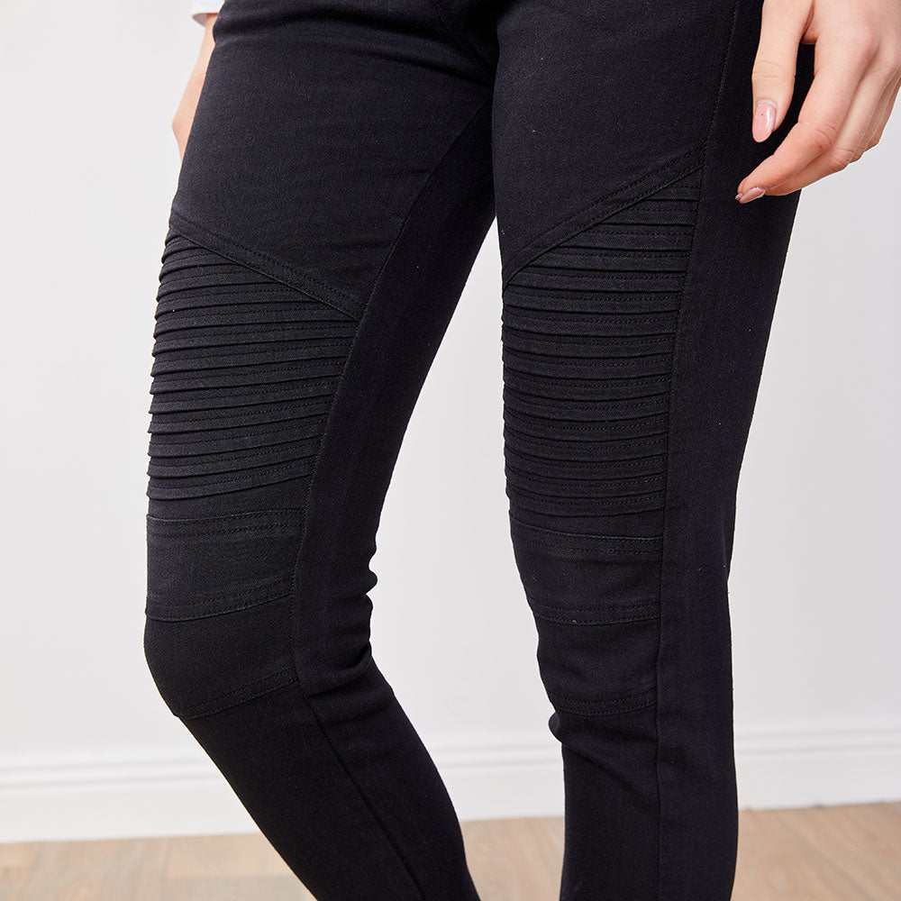 Tara Biker Jeans (Black)