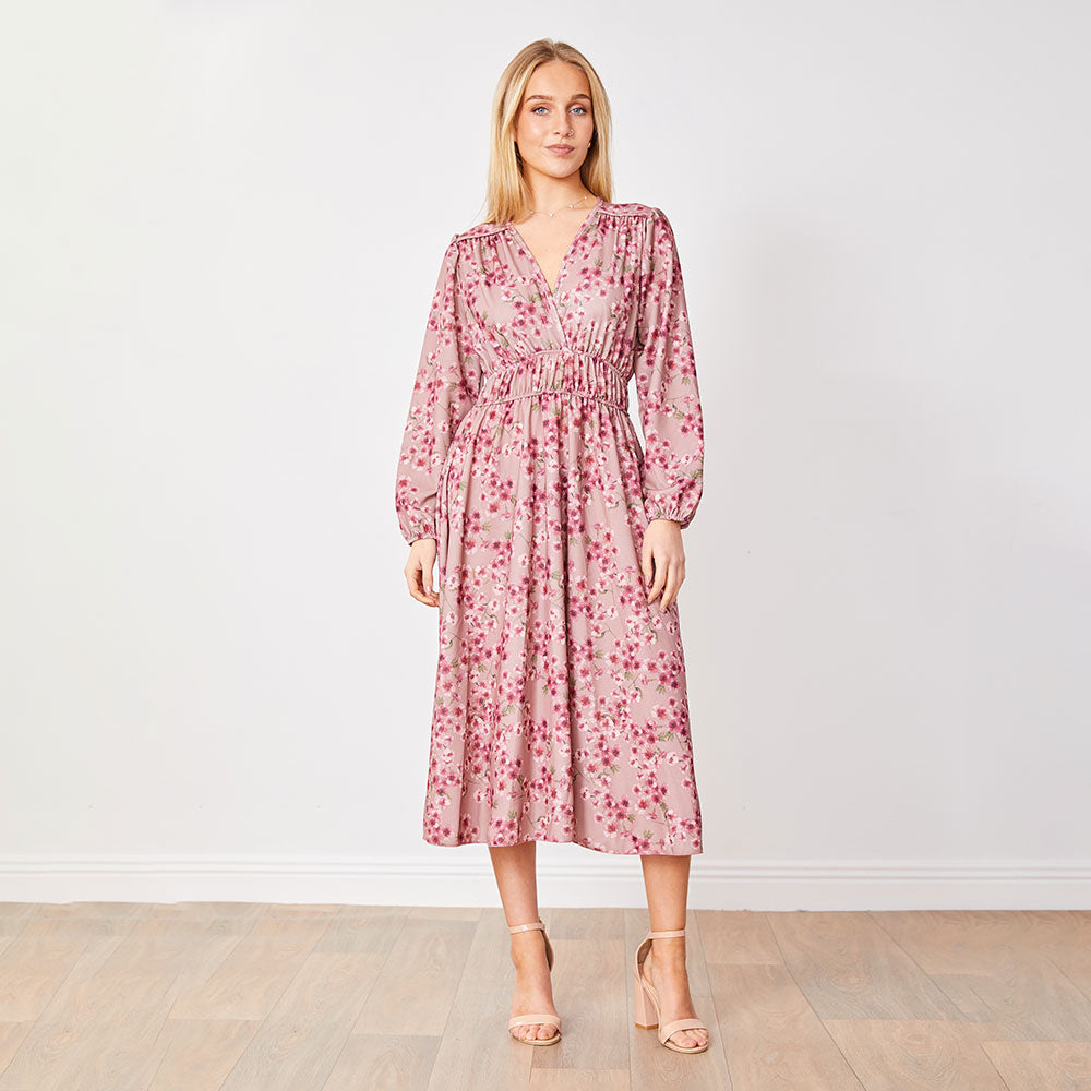 Gina Dress (Pink Floral)