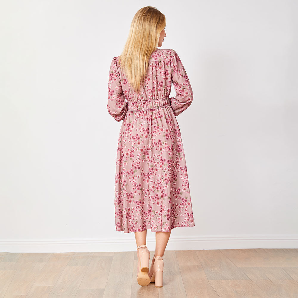 Gina Dress (Pink Floral)