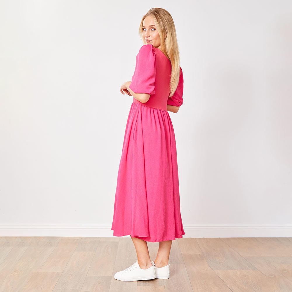 Candice Dress (Fuschia)