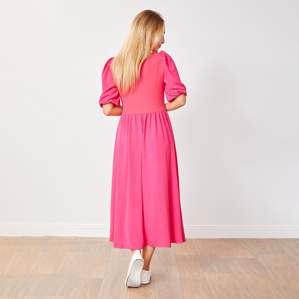 Candice Dress (Fuschia)