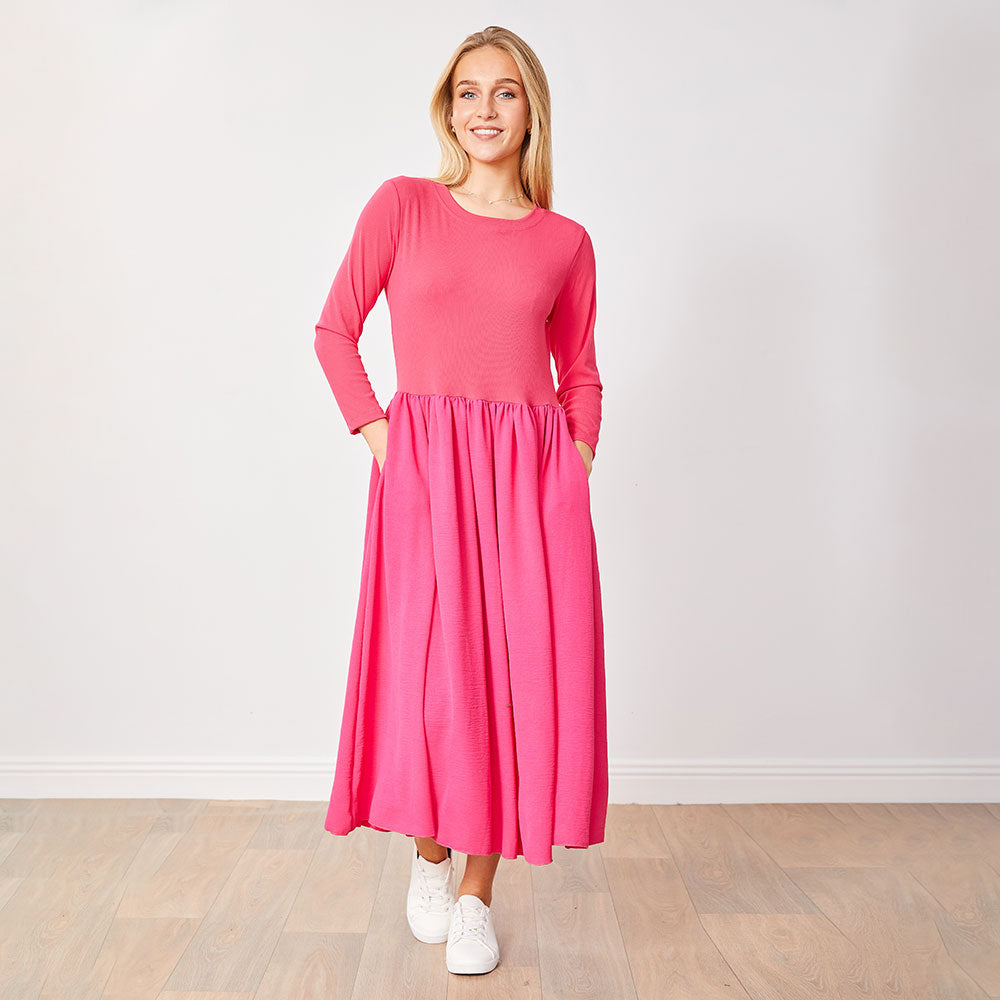 Ronsen Dress (Fuschia)