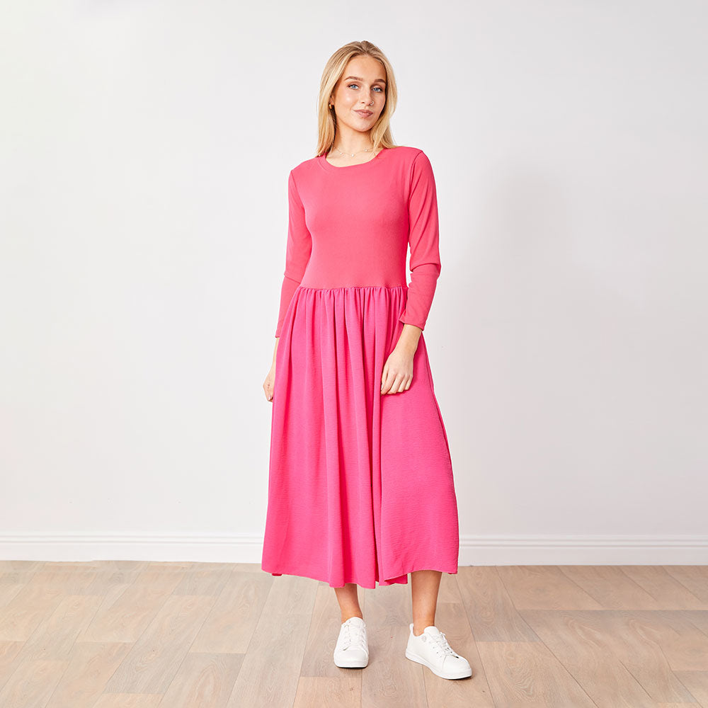 Ronsen Dress (Fuschia)