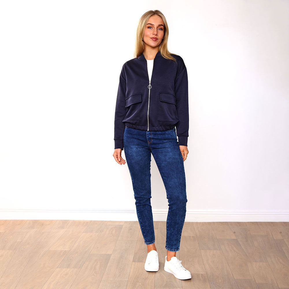 Flynn Bomber Jacket (Navy)