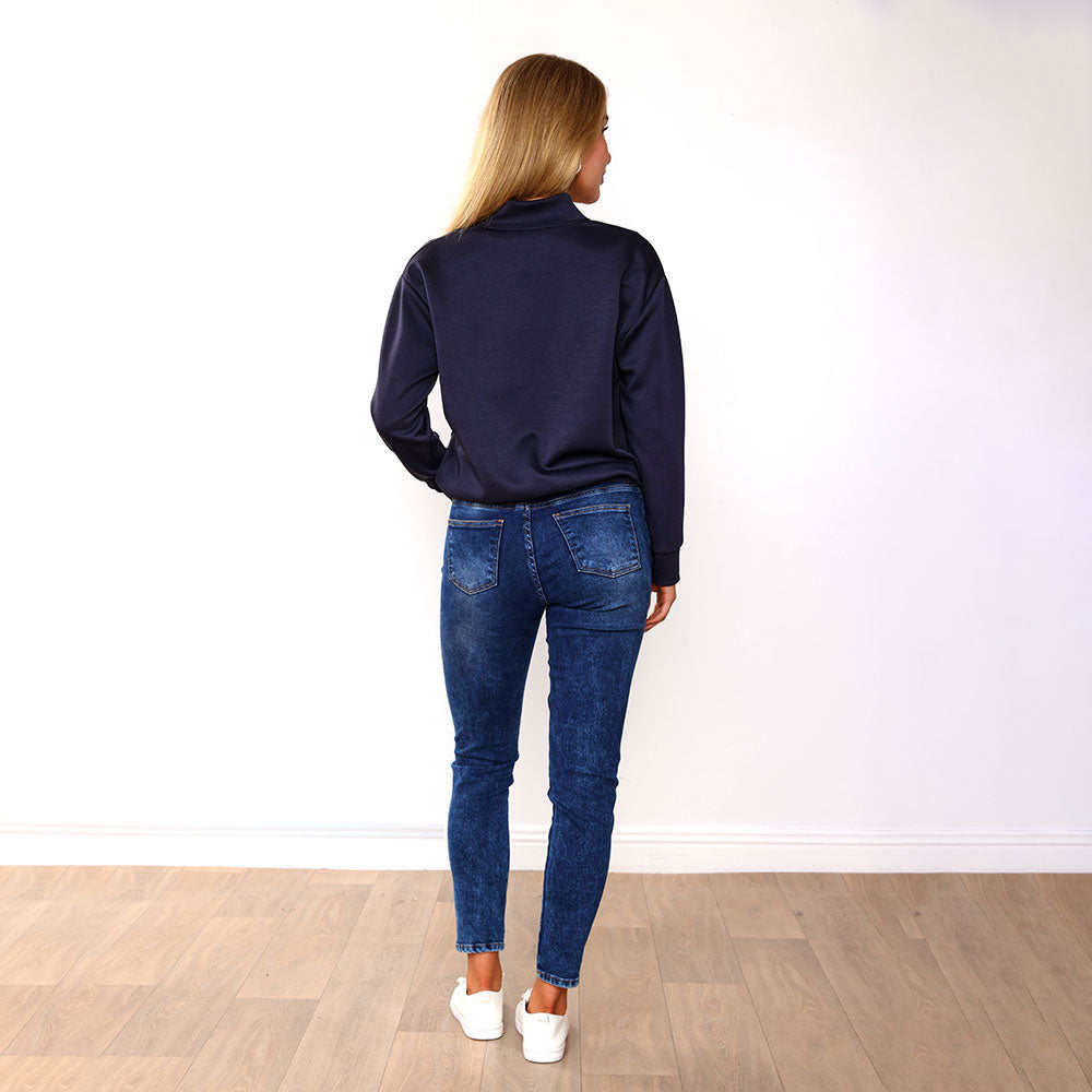 Flynn Bomber Jacket (Navy)