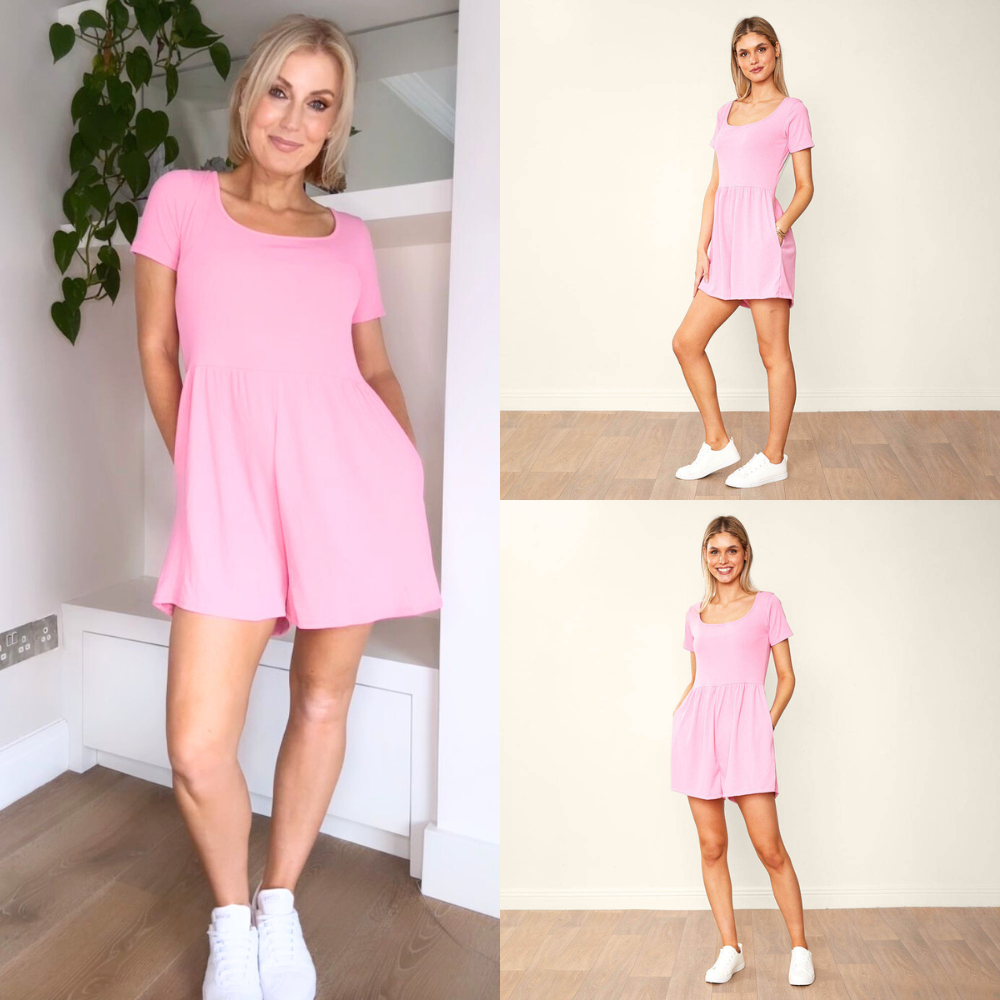 Eton Playsuit (Pink)