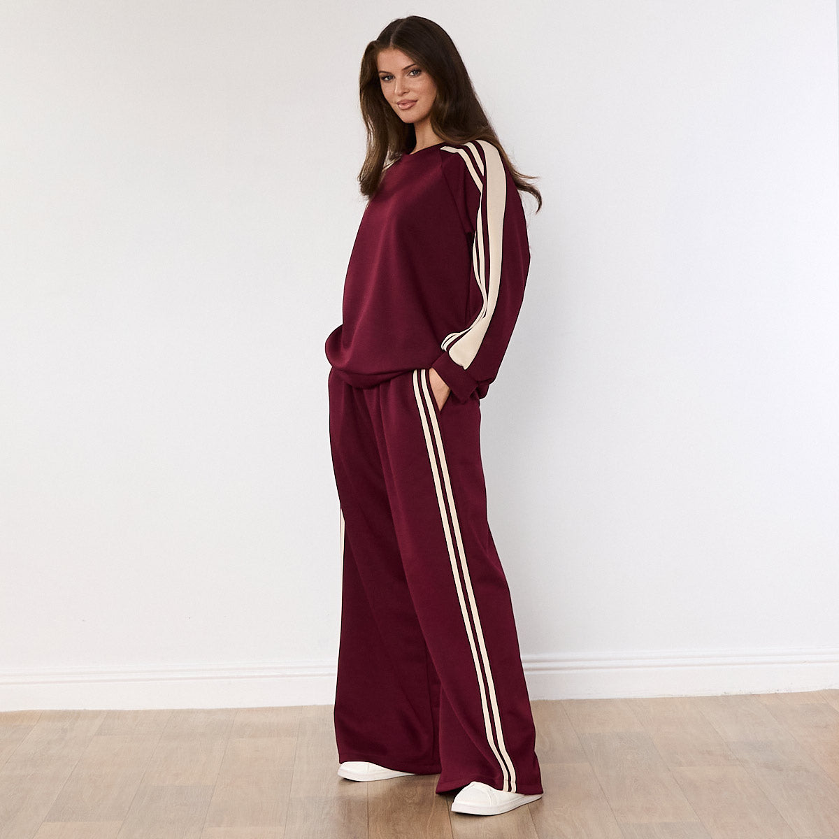 Chelsea Stripe Co-ord (Wine)