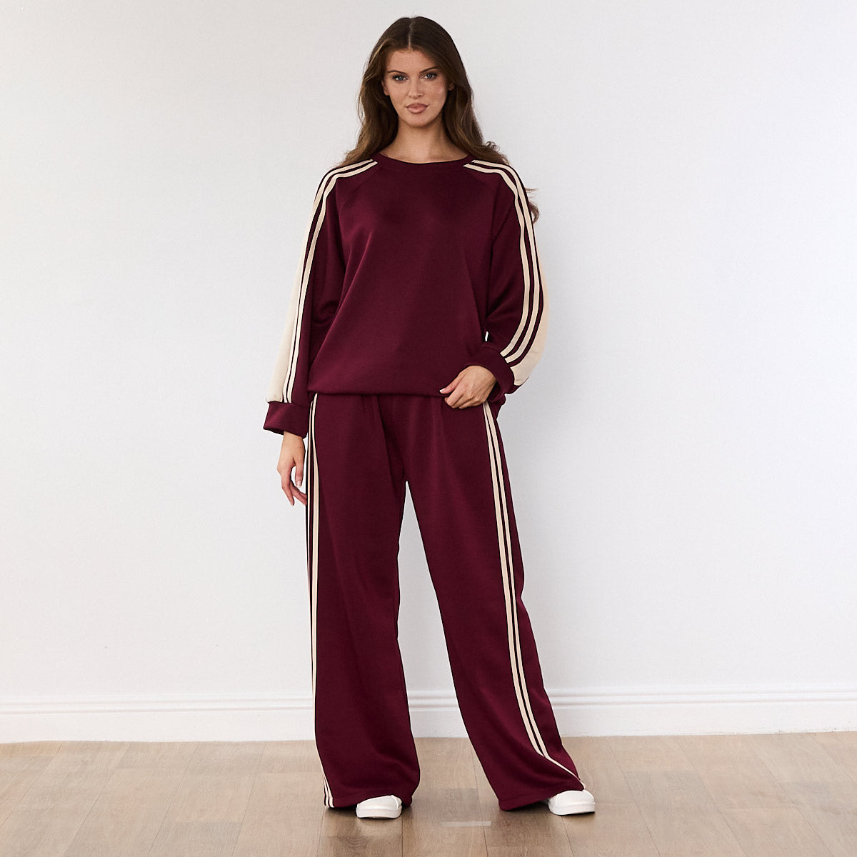 Chelsea Stripe Co-ord (Wine)