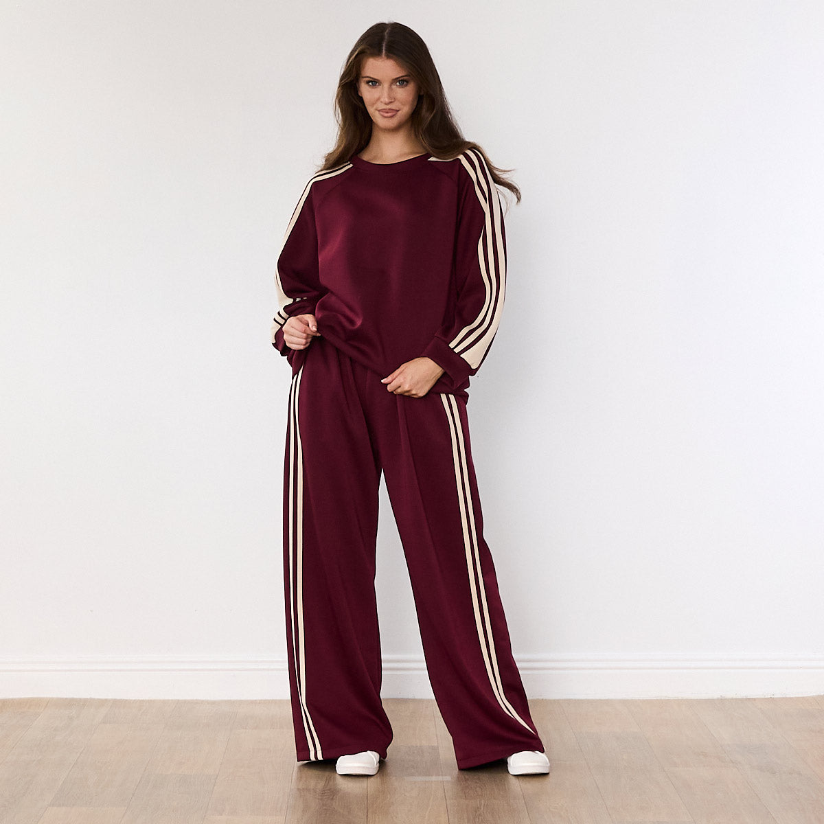 Chelsea Stripe Co-ord (Wine)