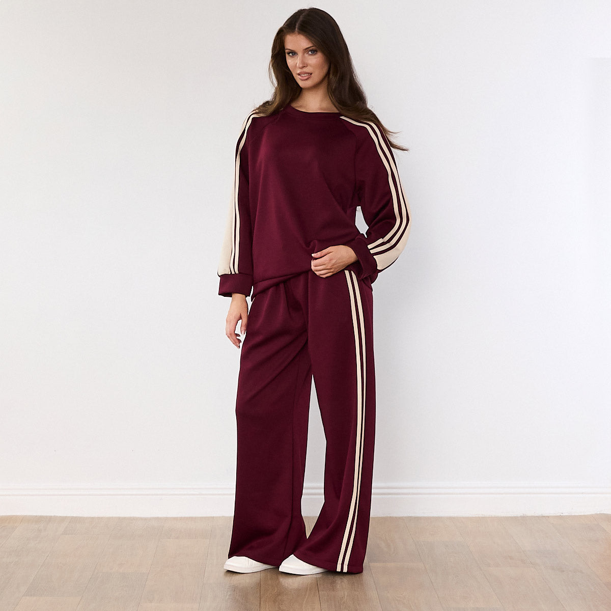 Chelsea Stripe Co-ord (Wine)