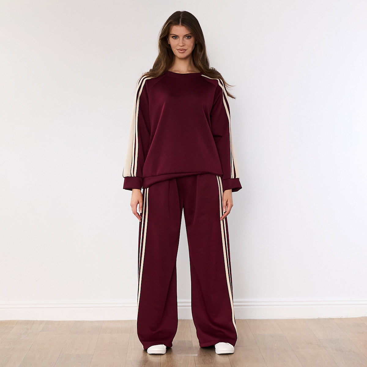 Chelsea Stripe Co-ord (Wine)