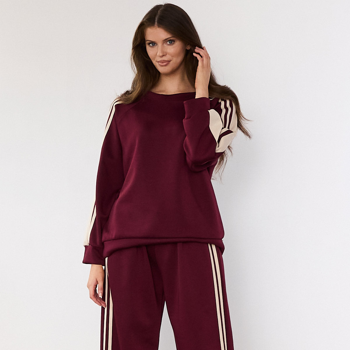 Chelsea Stripe Co-ord (Wine)