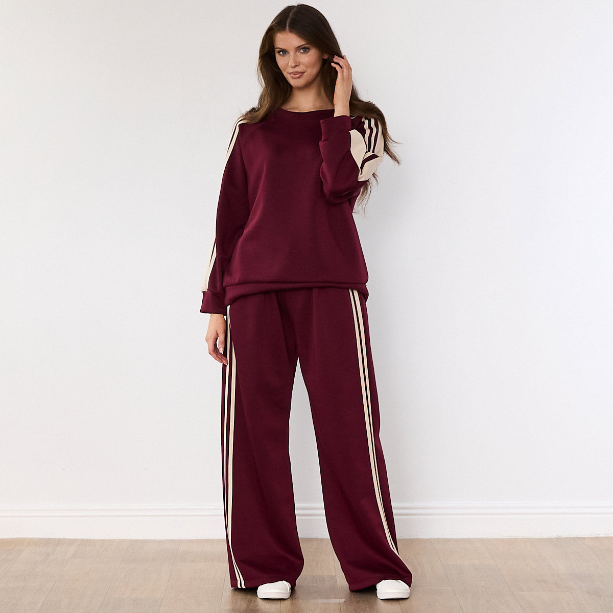 Chelsea Stripe Co-ord (Wine)