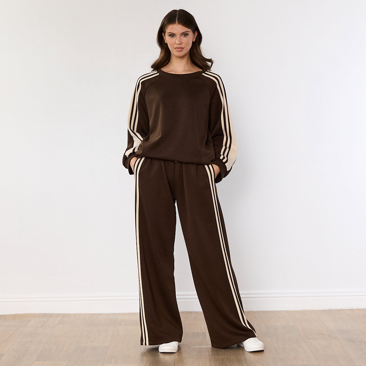 Chelsea Stripe Co-ord (Brown)