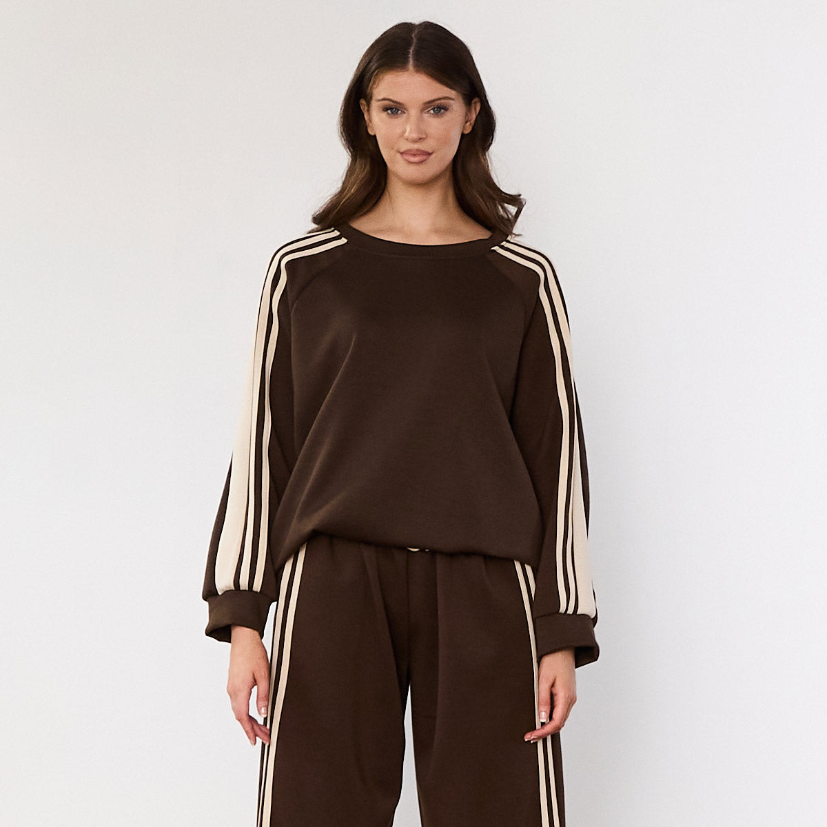 Chelsea Stripe Co-ord (Brown)