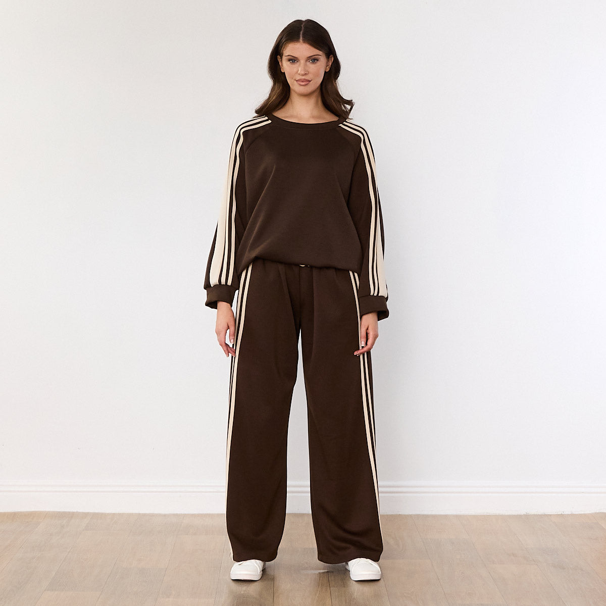 Chelsea Stripe Co-ord (Brown)