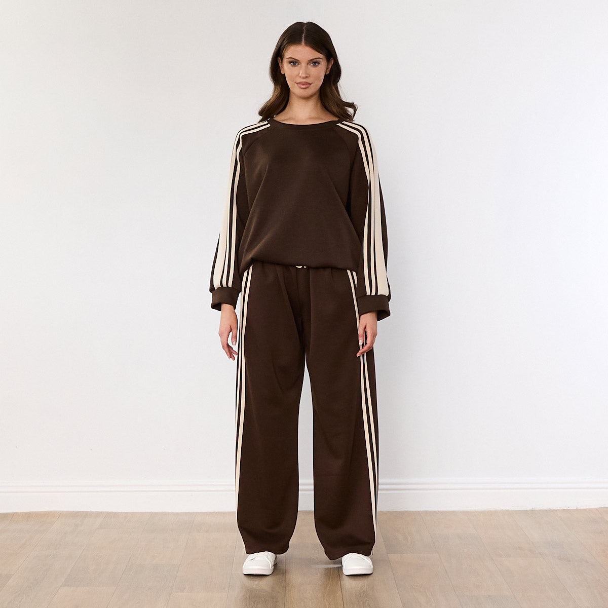 Chelsea Stripe Co-ord (Brown)