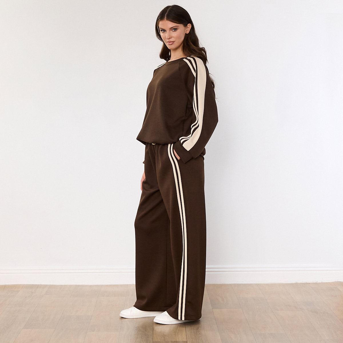 Chelsea Stripe Co-ord (Brown)