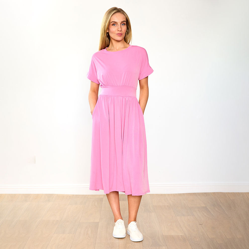 Cladagh Dress in pink – women's dress – view 10